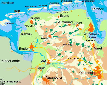 Landschaften in Ostfriesland